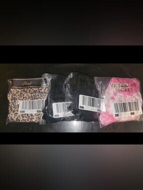 Bundle of 4 PINK Victoria's Secret Panties NWT